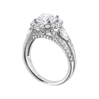 White 14K Gold 1.157ct Diamond Engagement Ring