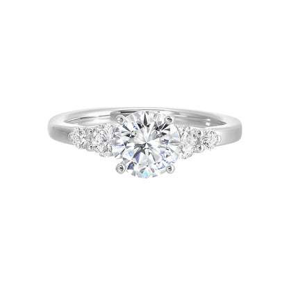 White 14K Gold 0.38ct Diamond Engagement Ring
