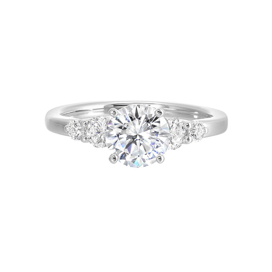 White 14K Gold 0.38ct Diamond Engagement Ring