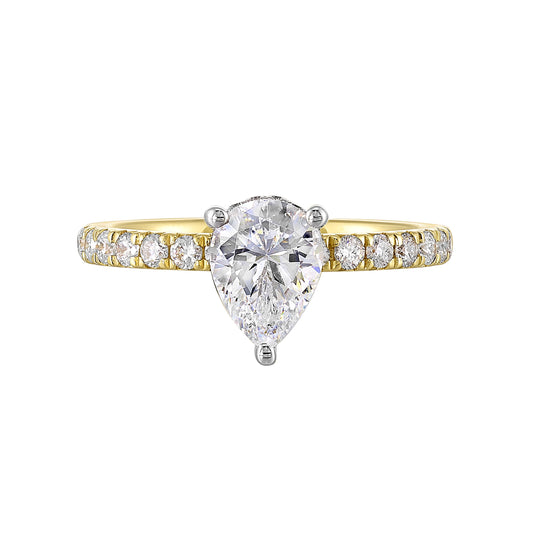 Yellow 14K Gold 0.32ct Diamond Wedding Band