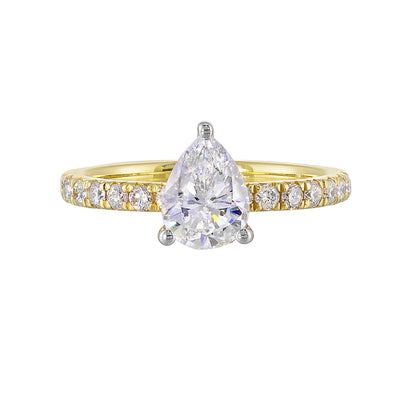 Yellow 14K Gold 0.43ct Diamond Engagement Ring