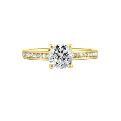 Yellow 14K Gold 0.26ct Diamond Engagement Ring