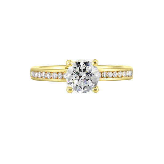 Yellow 14K Gold 0.26ct Diamond Engagement Ring