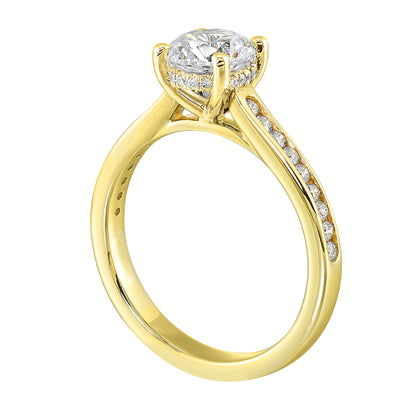 Yellow 14K Gold 0.26ct Diamond Engagement Ring