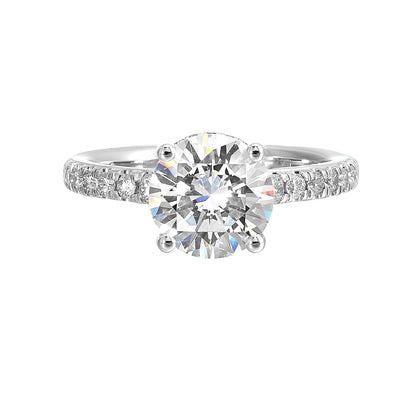 White 14K Gold 0.39ct Diamond Engagement Ring