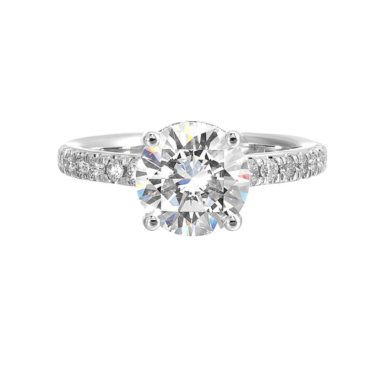 White 14K Gold 0.39ct Diamond Engagement Ring