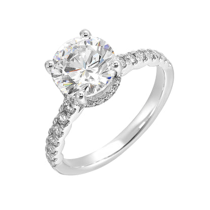 White 14K Gold 0.39ct Diamond Engagement Ring