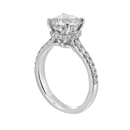 White 14K Gold 0.39ct Diamond Engagement Ring
