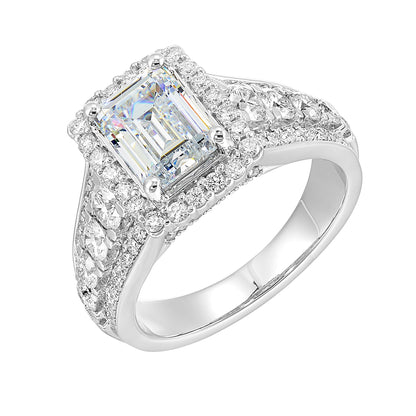 White 14K Gold 1.3ct Diamond Engagement Ring