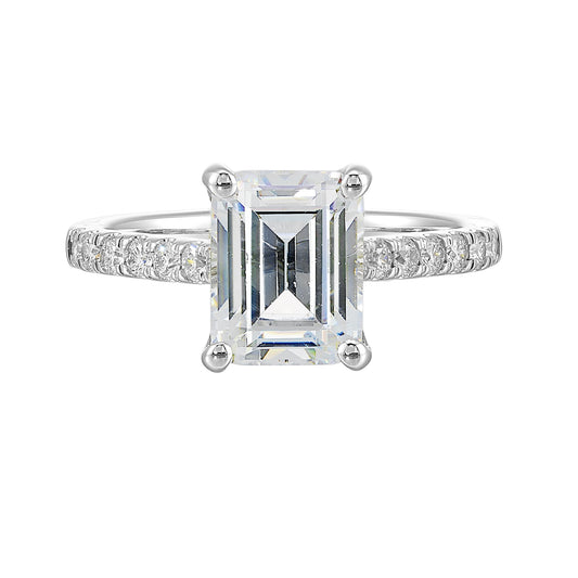 White 14K Gold 0.47ct Diamond Engagement Ring