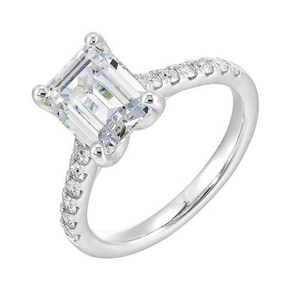 White 14K Gold 0.47ct Diamond Engagement Ring