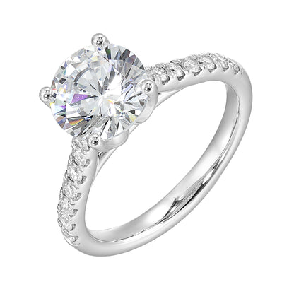White 14K Gold 0.47ct Diamond Engagement Ring