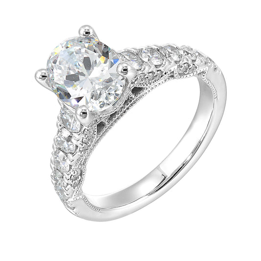 White 14K Gold 1.03ct Diamond Engagement Ring