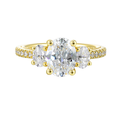Yellow 14K Gold 0.89ct Diamond Engagement Ring