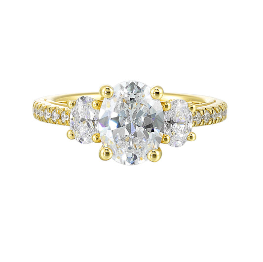 Yellow 14K Gold 0.89ct Diamond Engagement Ring