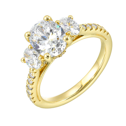 Yellow 14K Gold 0.89ct Diamond Engagement Ring