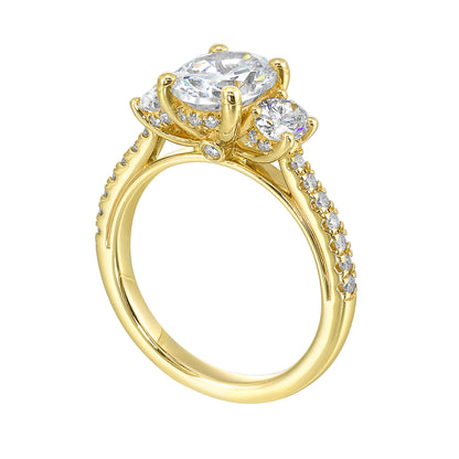 Yellow 14K Gold 0.89ct Diamond Engagement Ring