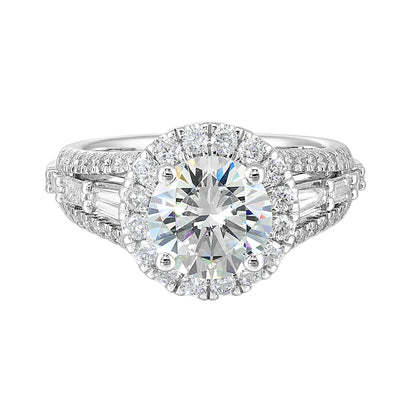 White 14K Gold 0.99ct Diamond Engagement Ring