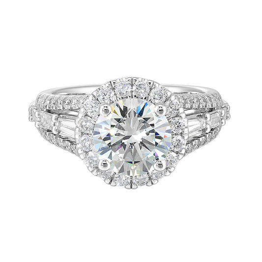 White 14K Gold 0.99ct Diamond Engagement Ring