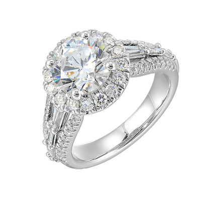 White 14K Gold 0.99ct Diamond Engagement Ring