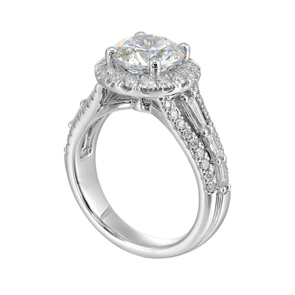 White 14K Gold 0.99ct Diamond Engagement Ring