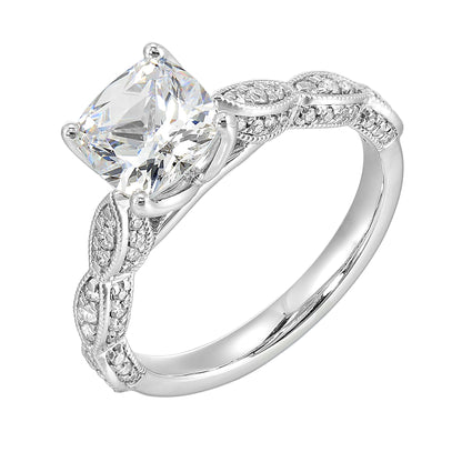 White 14K Gold 0.36ct Diamond Engagement Ring
