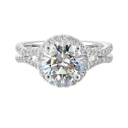 White 14K Gold 0.52ct Diamond Engagement Ring