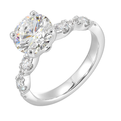 White 14K Gold 0.41ct Diamond Engagement Ring