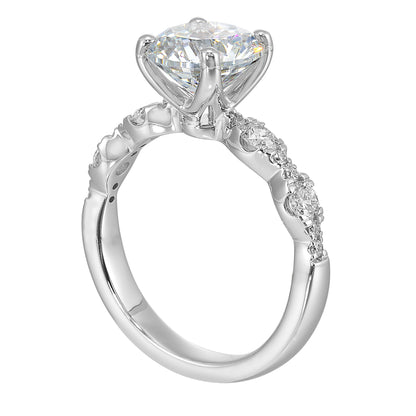 White 14K Gold 0.41ct Diamond Engagement Ring
