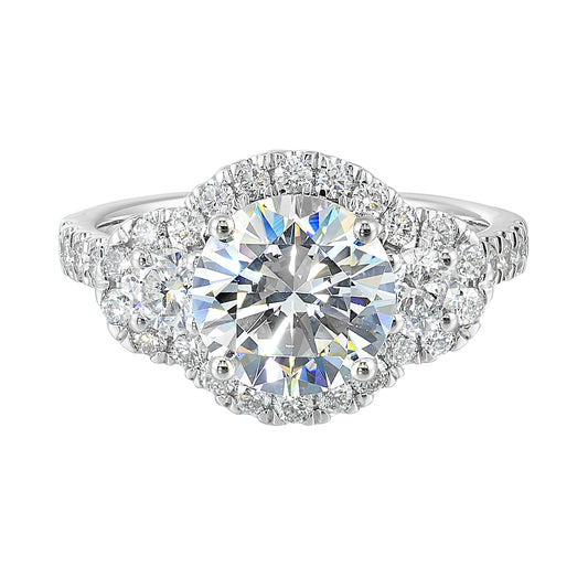 White 14K Gold 1.04ct Diamond Engagement Ring