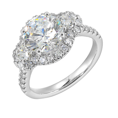 White 14K Gold 1.04ct Diamond Engagement Ring