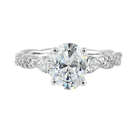 White 14K Gold 0.68ct Diamond Engagement Ring