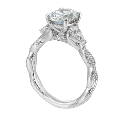 White 14K Gold 0.68ct Diamond Engagement Ring