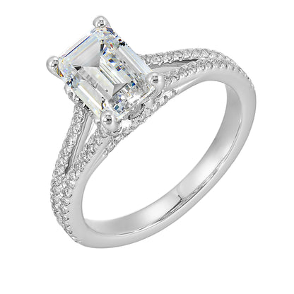 White 14K Gold 0.35ct Diamond Engagement Ring