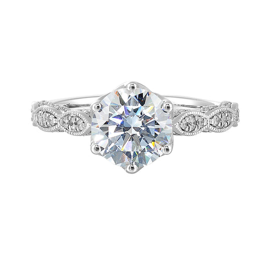 White 14K Gold 0.33ct Diamond Engagement Ring