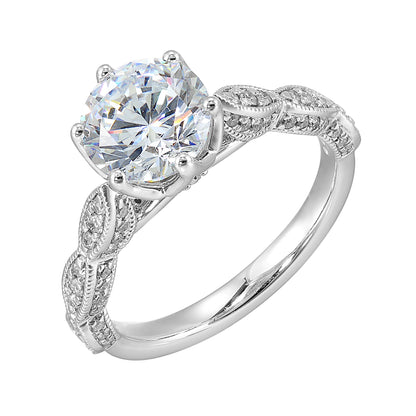 White 14K Gold 0.33ct Diamond Engagement Ring