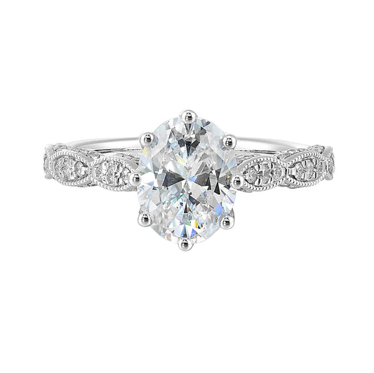 White 14K Gold 0.29ct Diamond Engagement Ring