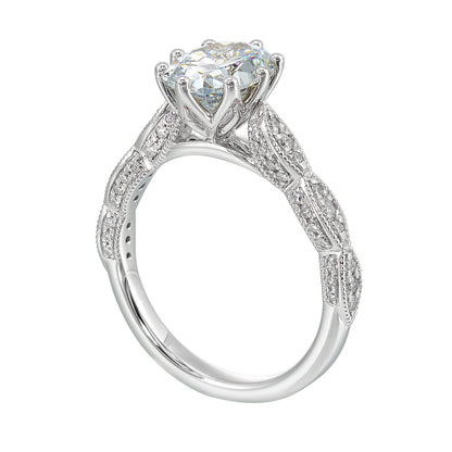 White 14K Gold 0.29ct Diamond Engagement Ring