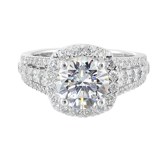 White 14K Gold 0.94ct Diamond Engagement Ring