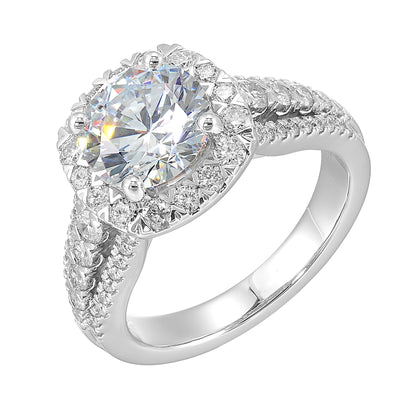 White 14K Gold 0.94ct Diamond Engagement Ring