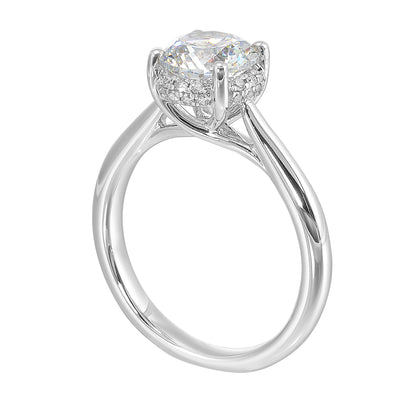 White 14K Gold 0.15ct Diamond Engagement Ring