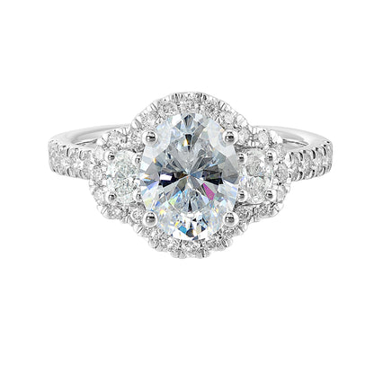 White 14K Gold 0.77ct Diamond Engagement Ring