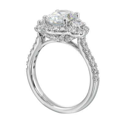 White 14K Gold 0.77ct Diamond Engagement Ring