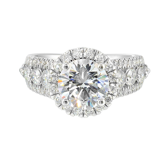White 14K Gold 1.28ct Diamond Engagement Ring