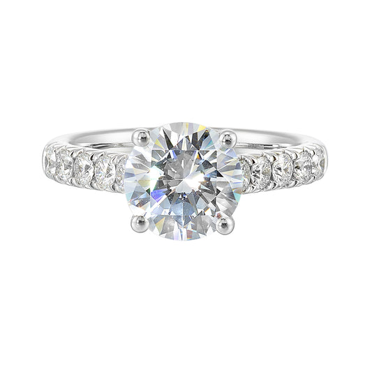 White 14K Gold 0.52ct Diamond Engagement Ring