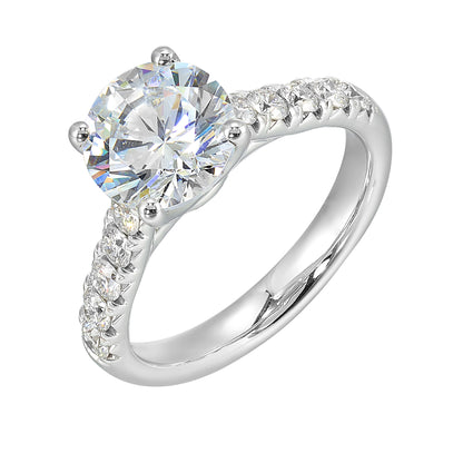 White 14K Gold 0.52ct Diamond Engagement Ring