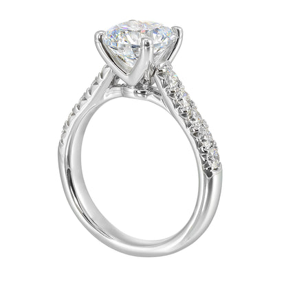 White 14K Gold 0.52ct Diamond Engagement Ring
