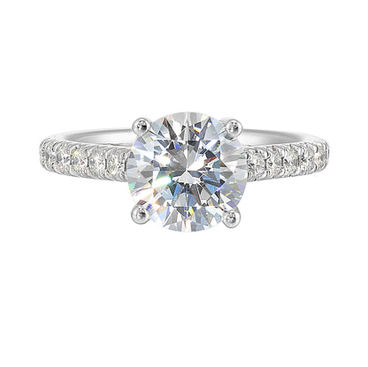 White 14K Gold 0.45ct Diamond Engagement Ring