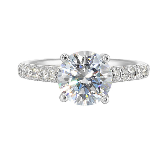 White 14K Gold 0.45ct Diamond Engagement Ring
