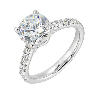 White 14K Gold 0.45ct Diamond Engagement Ring